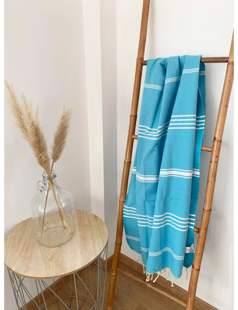 imagem de Fouta tradicional Kolora Azur 100x200 190g/m²2