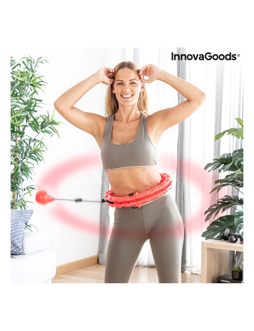 Innovagoods - Aro de Fitness Inteligente Ajustável C/ Peso Fittehoop