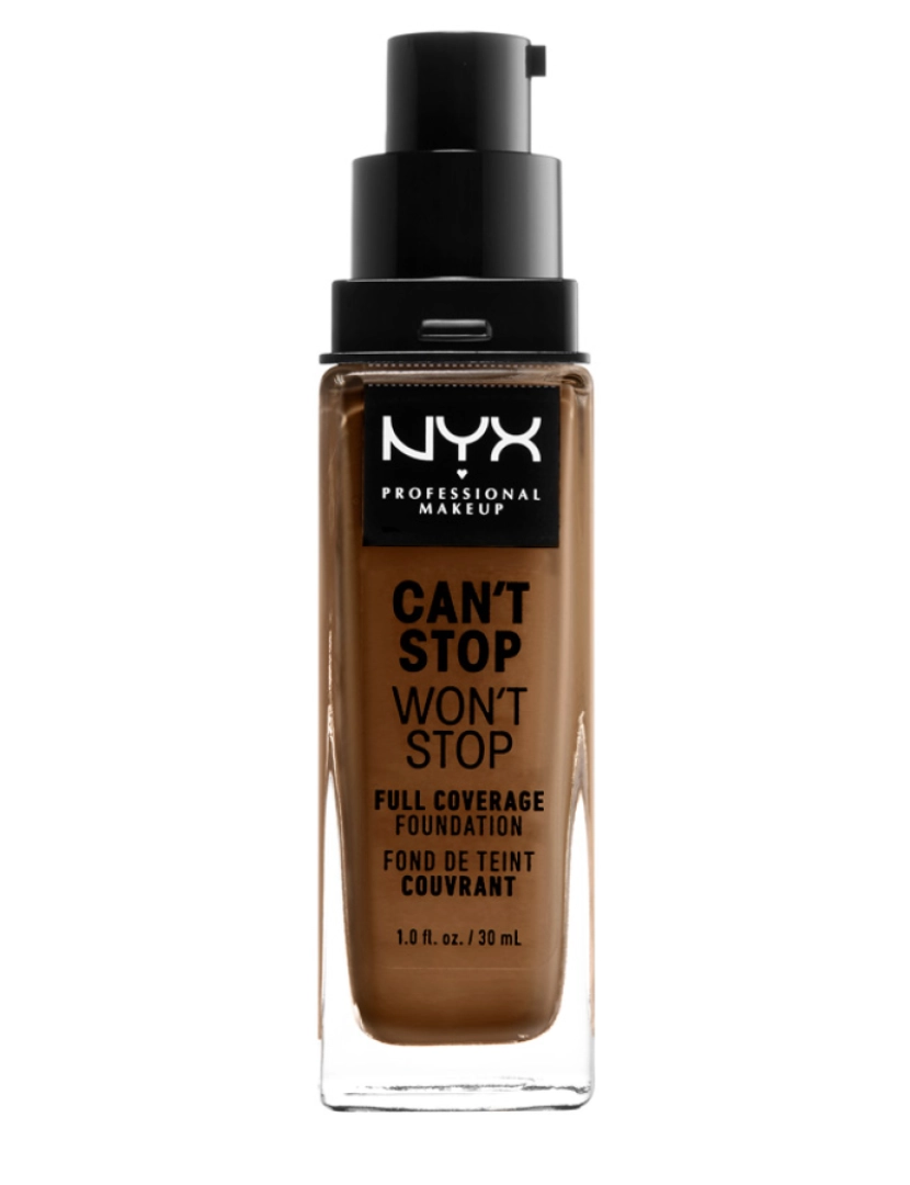 Nyx Professional Make Up - Can't Stop Won't Stop Full Coverage Foundation #sienna 30 ml