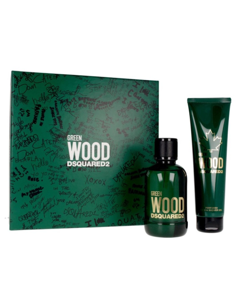 Dsquared - DSQUARED WOOD GREEN POUR HOMME SET (ET 100 vp+ SHOWER GEL 150 ml)     