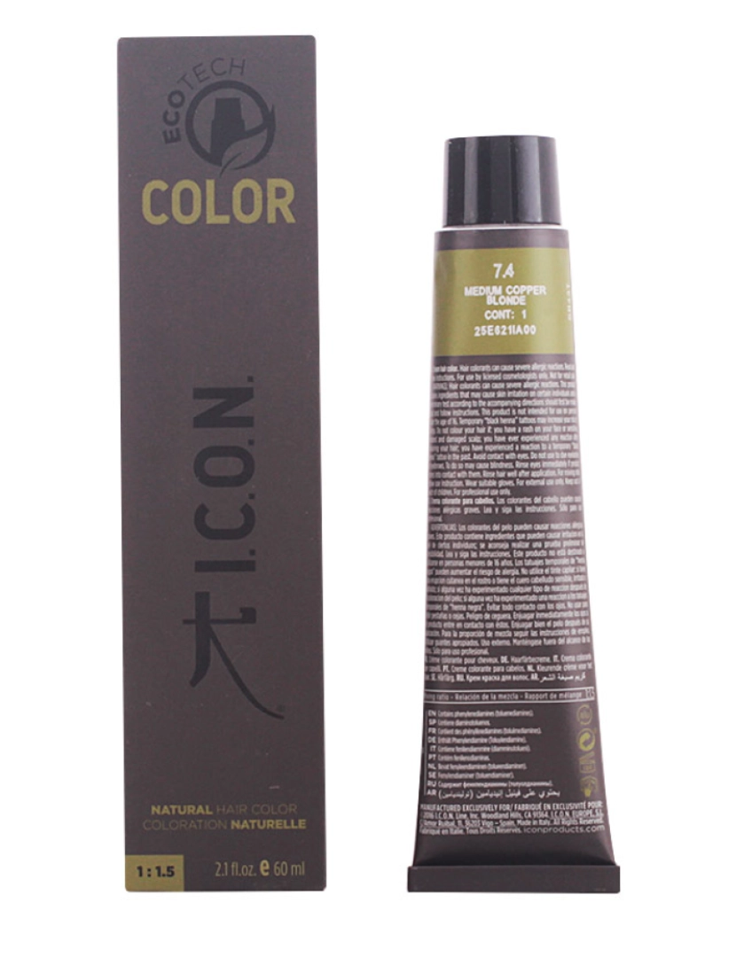 I.C.O.N. - Ecotech Color Natural Color #7.4 Medium Copper Blonde 60 ml
