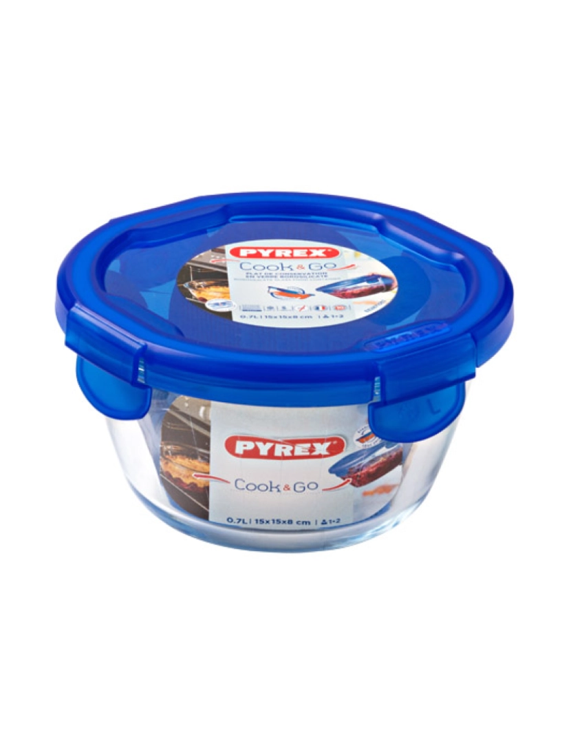 Pyrex - Recipiente com Tampa 0,7L Cook&Go