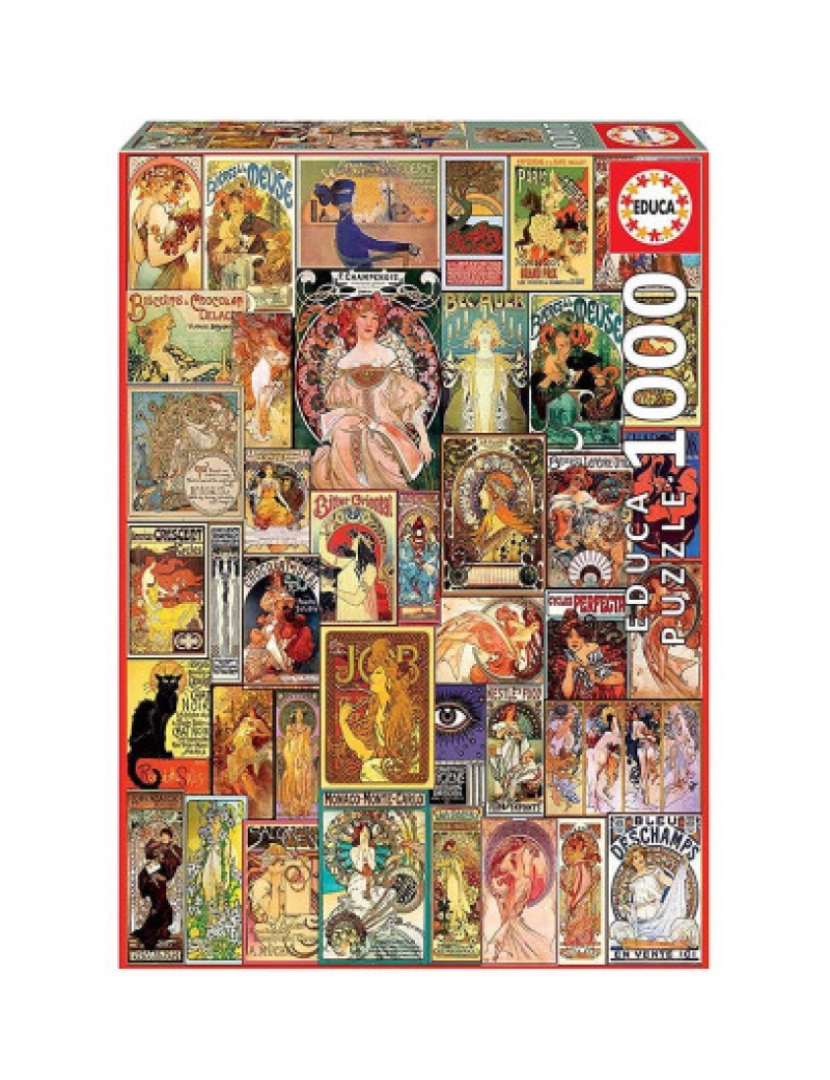 Educa - 1000 COLLAGE ART NOUVEAU 19258