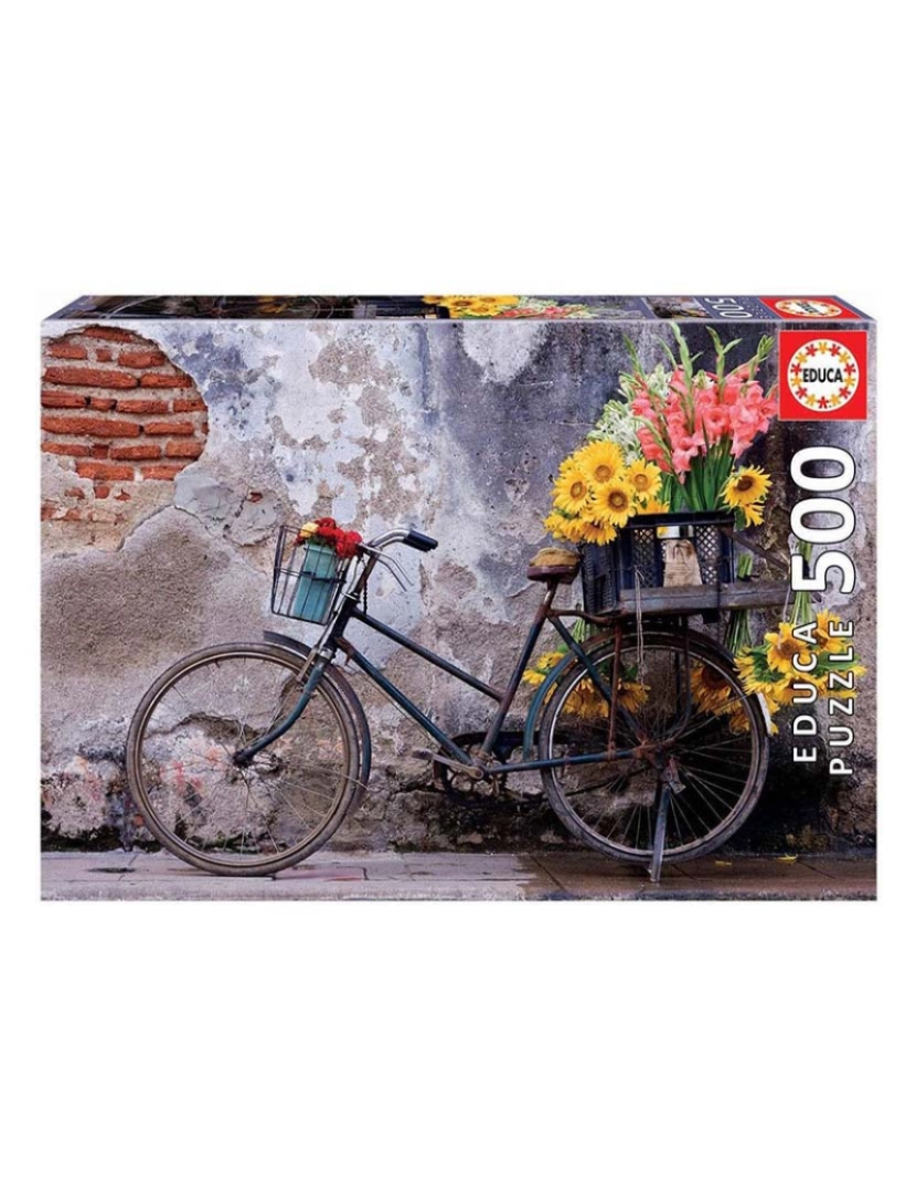 Educa - 500 BICICLETA COM FLORES 17988