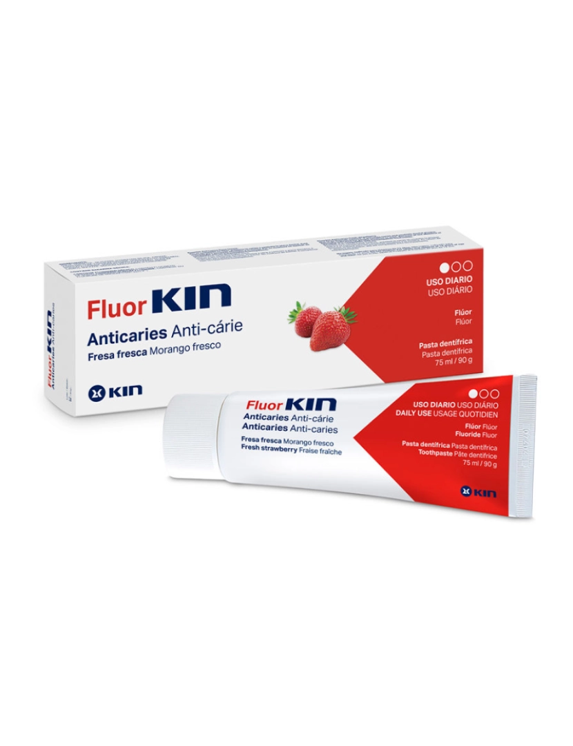 imagem de Fluorkin Anticaries Pasta Dentífrica Kin 75 ml1