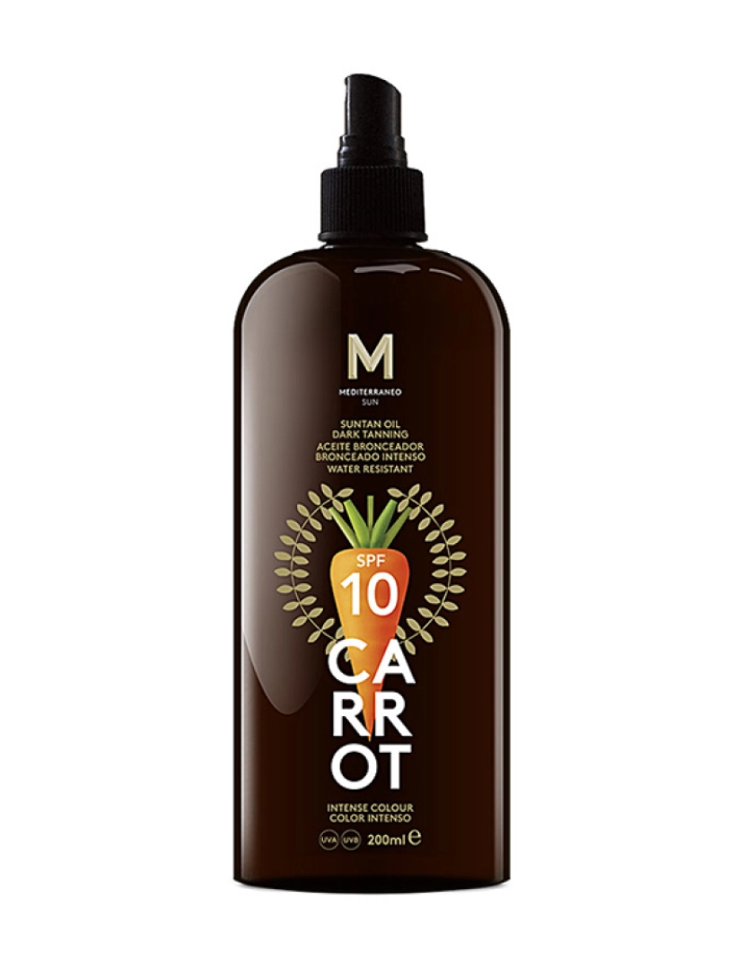 Mediterraneo Sun - Óleo Bronzeador Dark Tanning Carrot SPF10 200Ml