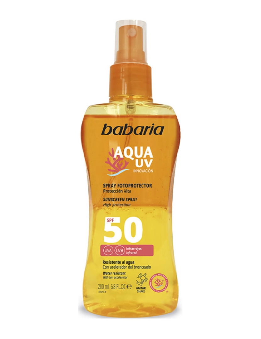 Babaria - Solar Aqua Uv Spf50 Bifásico 200 Ml