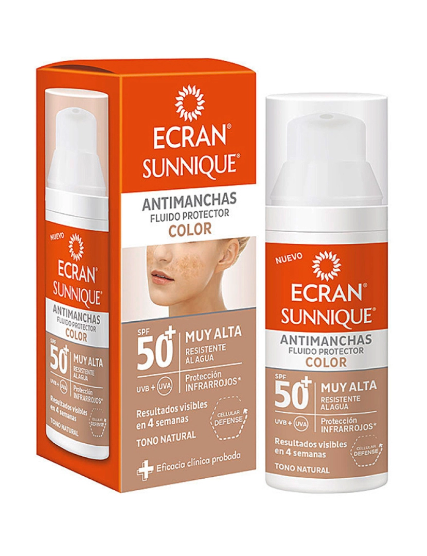 Ecran - Protetor Anti-manchas Color Sunnique SPF50+ 50Ml