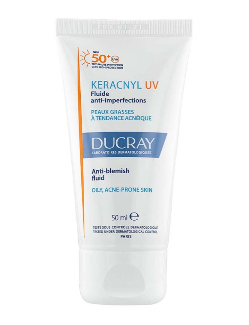 Ducray  - Keracnyl Uv Fluido Anti imperfeições Spf50+ 50 Ml