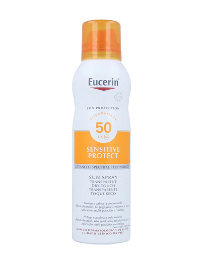 Eucerin - Sensitive Protect Sun Spray Transparente Dry Touch Spf50