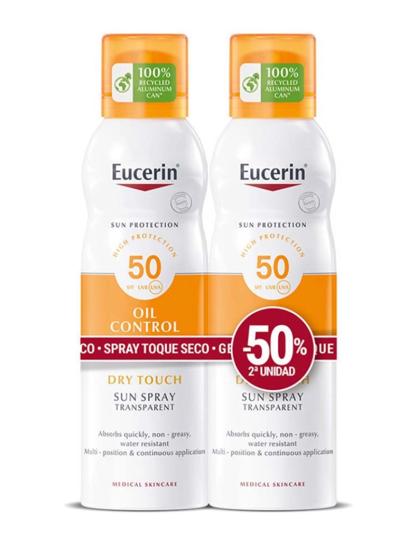 Eucerin - Sensitive Protect Sun Spray Sp50+ Promo 2 X 200 Ml