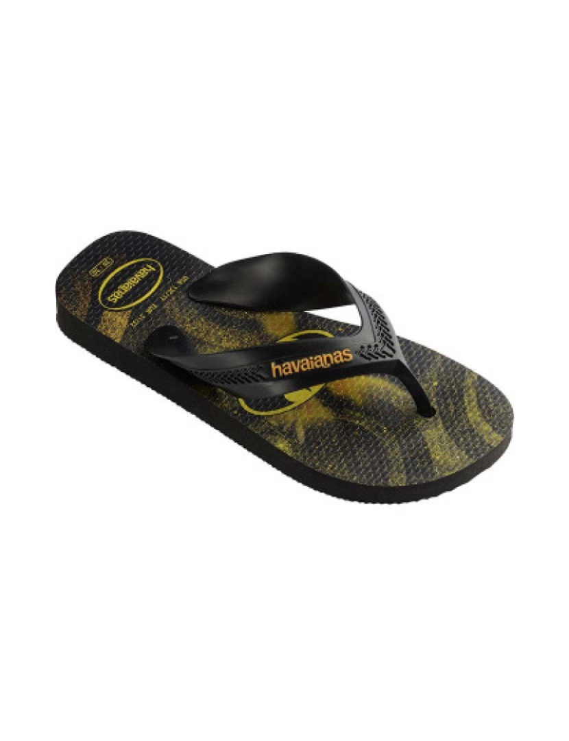 Havaianas - Havaianas Kids Max Herois Preto/Preto/ Citrus Laranja 