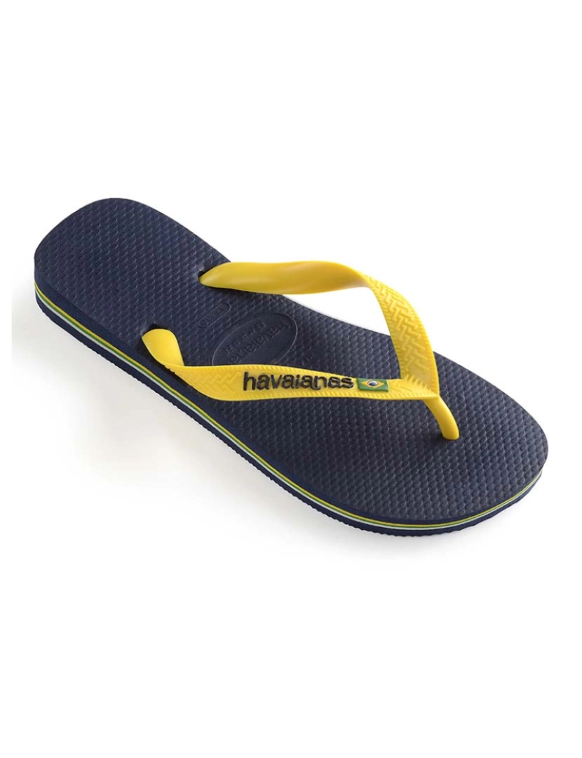 Havaianas - Havaianas Brasil Logo Azul Navy/Citrus Amarelo