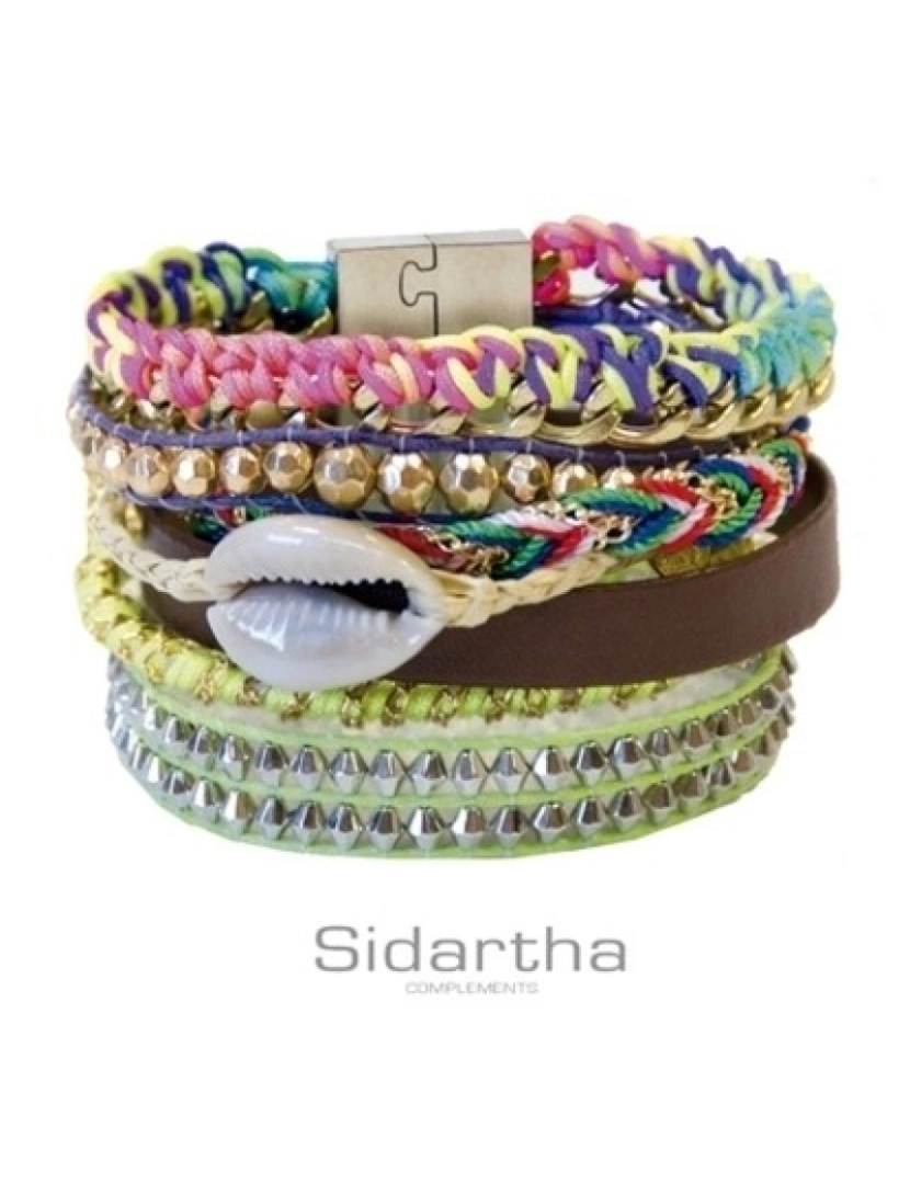 Sidartha - Conjunto de Pulseiras Entrançadas com Missangas Coloridas Iii