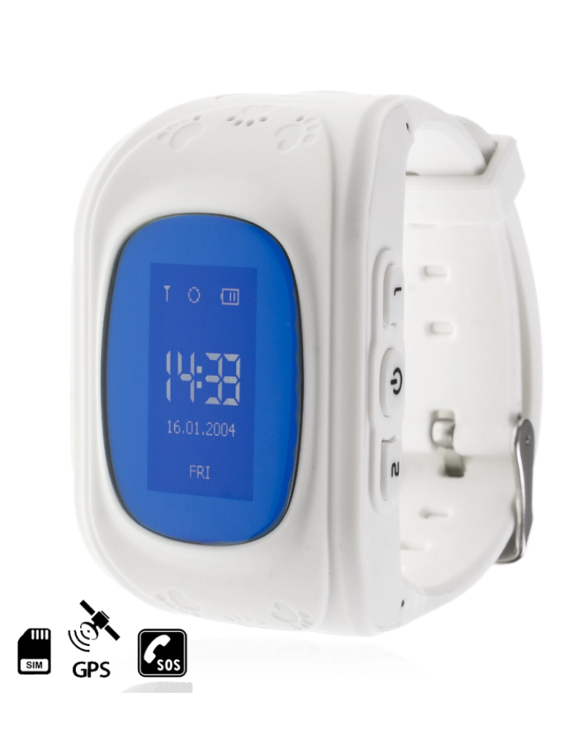 imagem de DAM. Smartwatch GPS Q50 especial para crianças, com função de rastreamento, chamadas SOS e recepção de chamadas1
