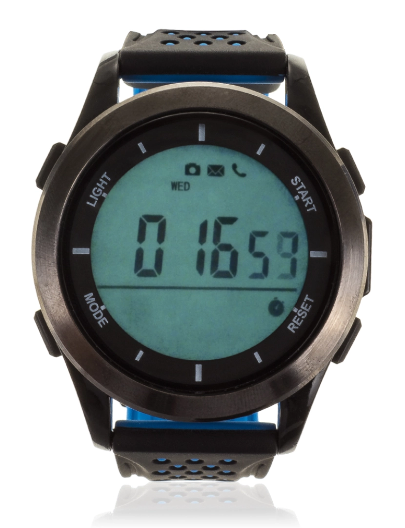 imagem de DAM. Relógio digital com bluetooth, pedômetro, alerta de notificação.2