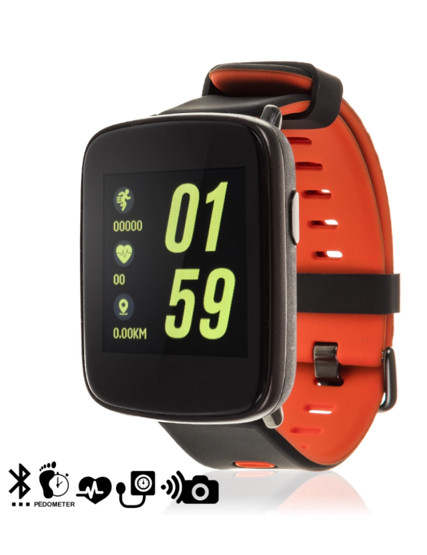 imagem de DAM. GV68 Smartwatch com pedômetro, monitor cardíaco, alerta de notificação.1