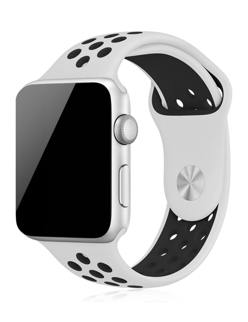 DAM - DAM. Pulseira esportiva de silicone Compatível com Apple Watch: 42/44/45/49mm Tamanho M/L