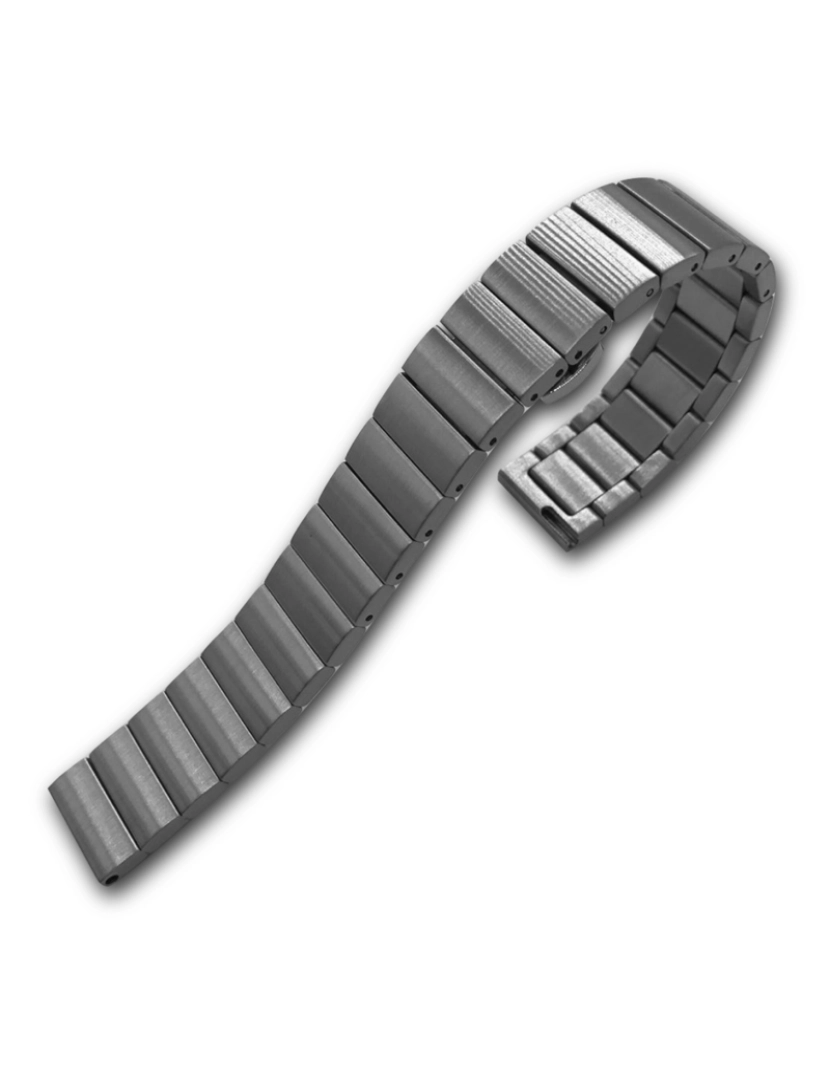 imagem de DAM. Bracelete universal em aço inoxidável para relógios de 18 mm. Sistema de liberação rápida para facilitar a troca.1