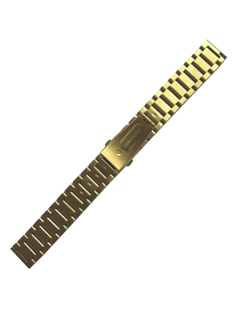 imagem de DAM. Bracelete universal em aço inoxidável para relógios de 18 mm. Sistema de liberação rápida para facilitar a troca.2