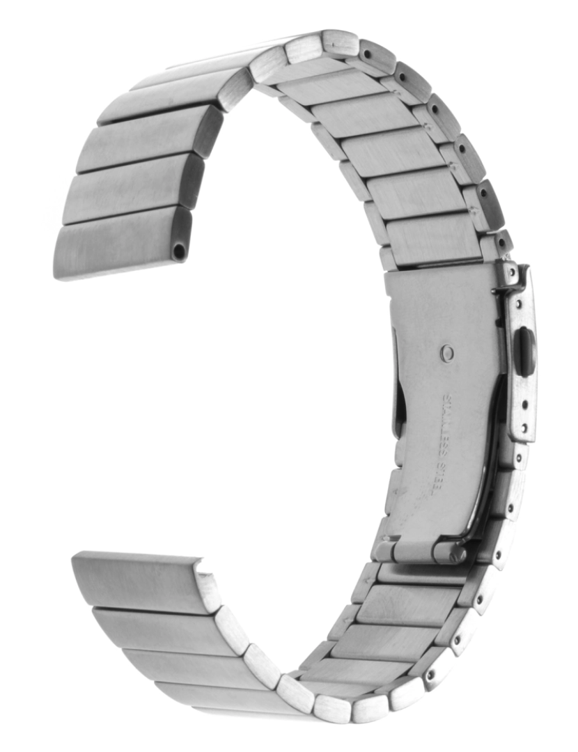 imagem de DAM. Pulseira universal de aço inoxidável para relógios de 22 mm Sistema de liberação rápida para facilitar a troca.2