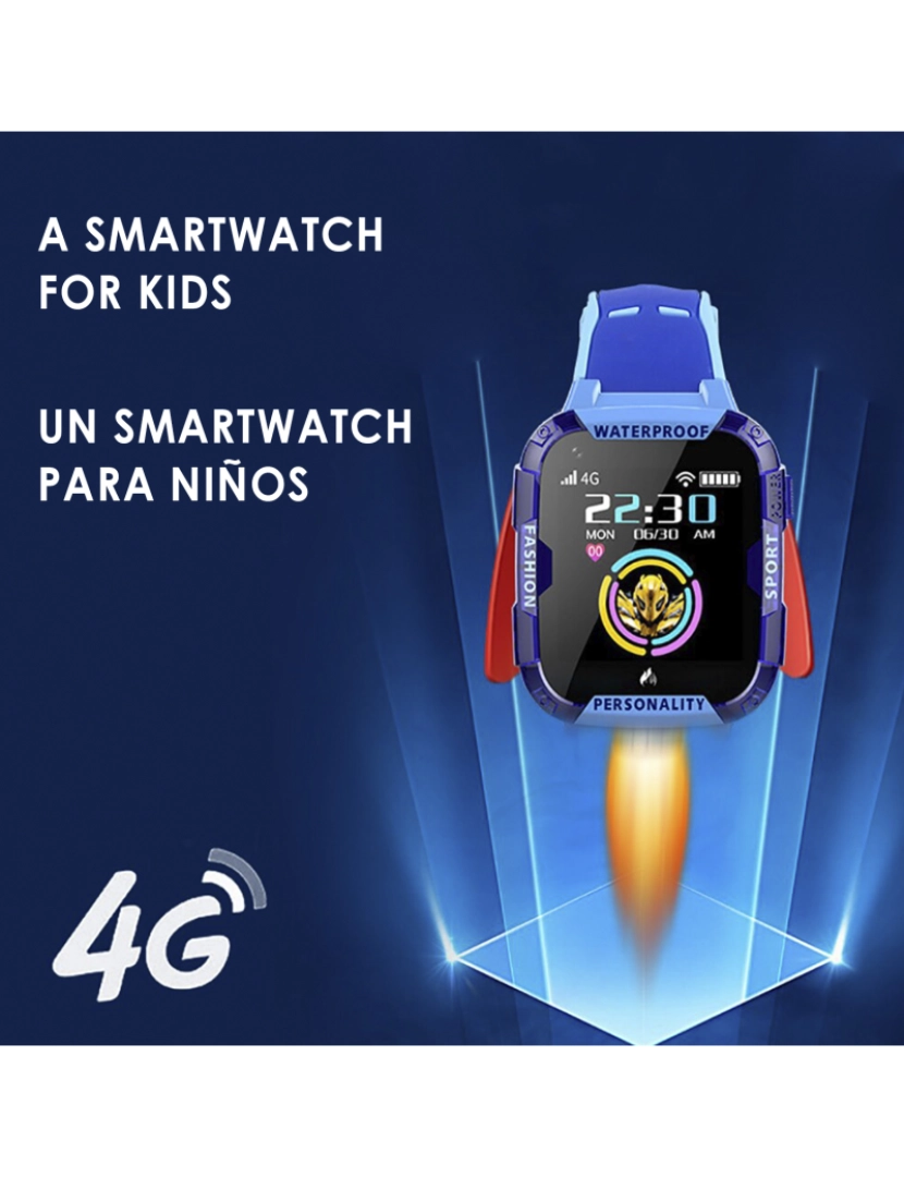 imagem de DAM. T19 4G Smartwatch Kids GPS+AGPS+LBS+WiFi localizador de 4 vias6