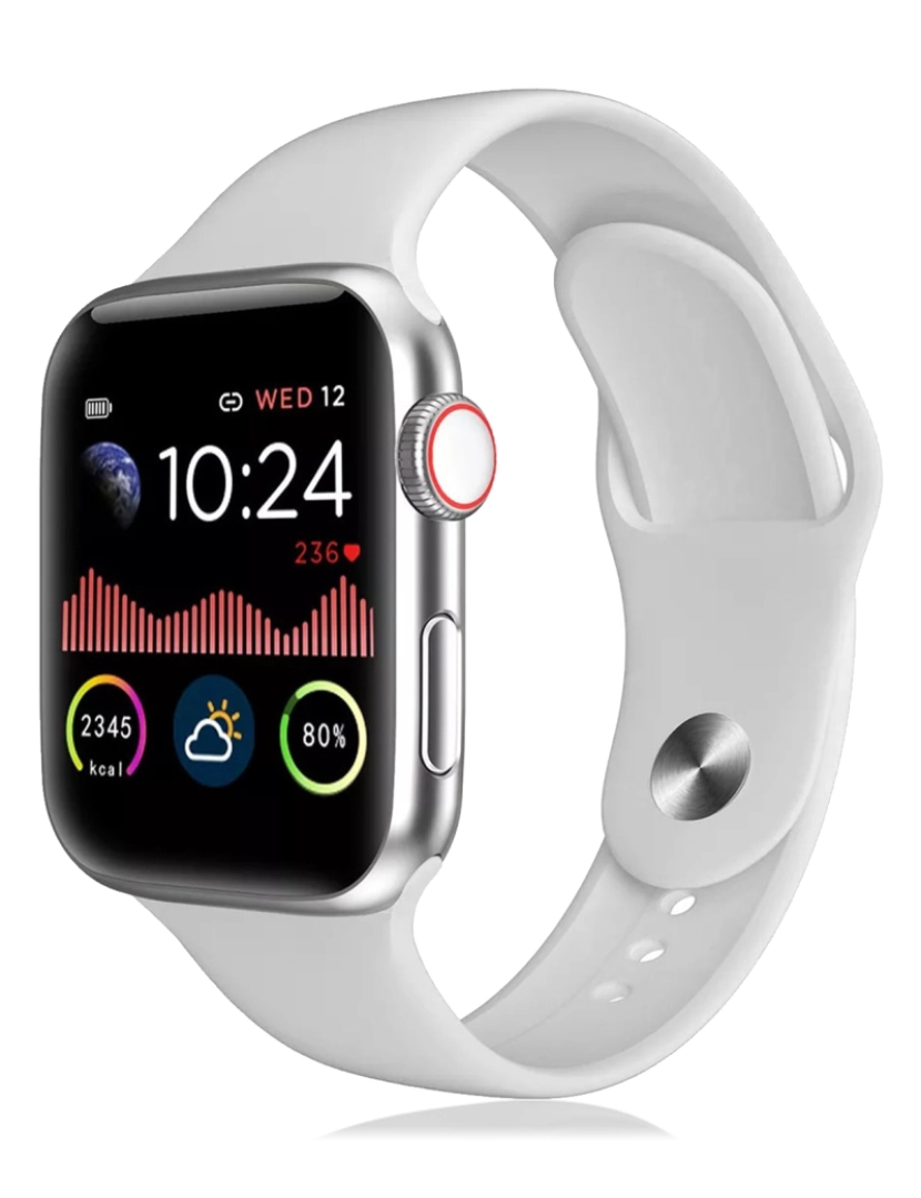 imagem de DAM. W58 Bluetooth Smartwatch com termômetro, monitor cardíaco e notificações.7