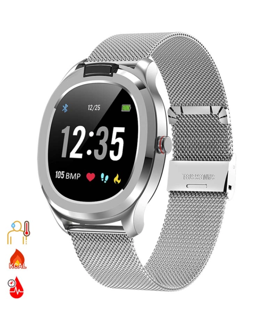 DAM - Smartwatch AK-T01 Prata