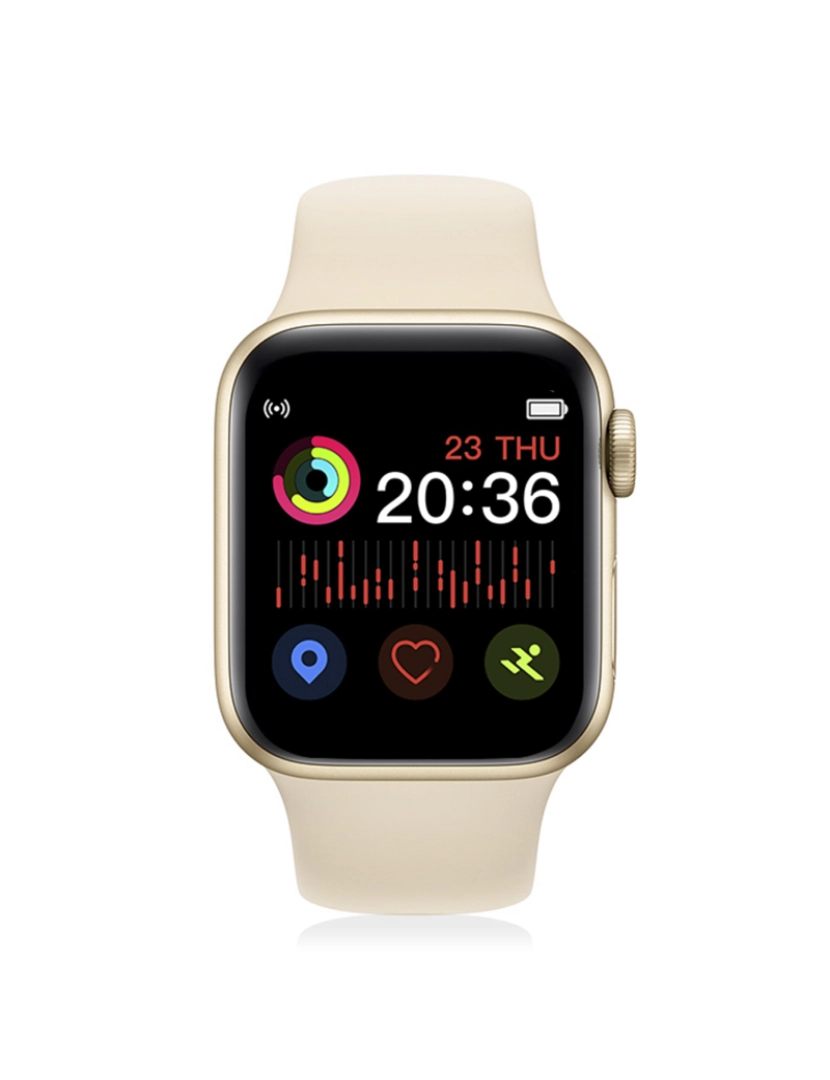 imagem de DAM. Smartwatch X6 com modo multiesportivo, chamadas viva-voz bluetooth e notificações para iOS e Android6