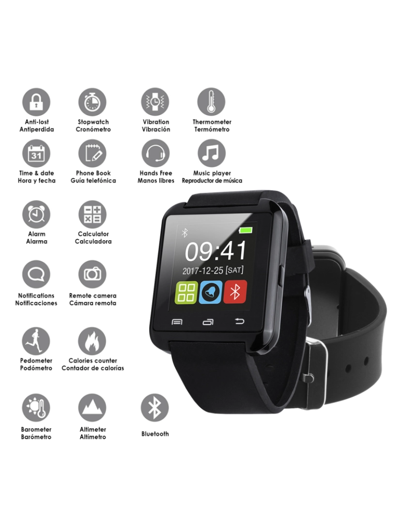 Smartwatch con altimetro hot sale e barometro