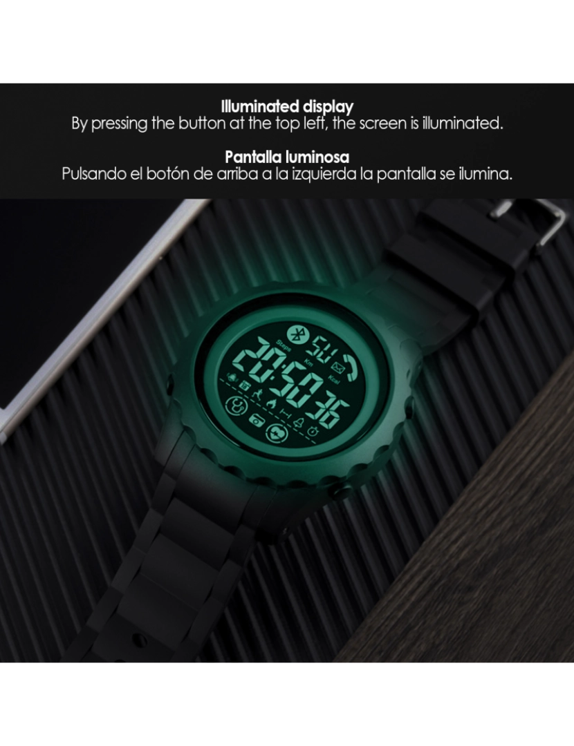 imagem de DAM. Smartwatch 1626 digital bluetooth com funções avançadas7