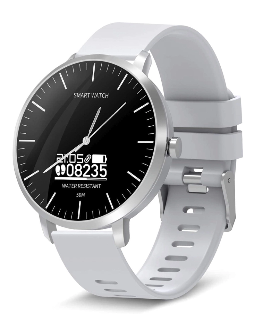 imagem de DAM. Smartwatch com movimento de quartzo e tela bluetooth AK-H6, com monitor de batimentos cardíacos6