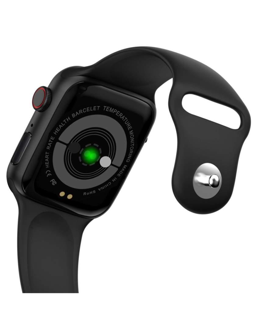 imagem de DAM. Smartwatch U68 com notificações de App, termômetro, monitor de pressão arterial, O2 no sangue e modo multiesportivo.8