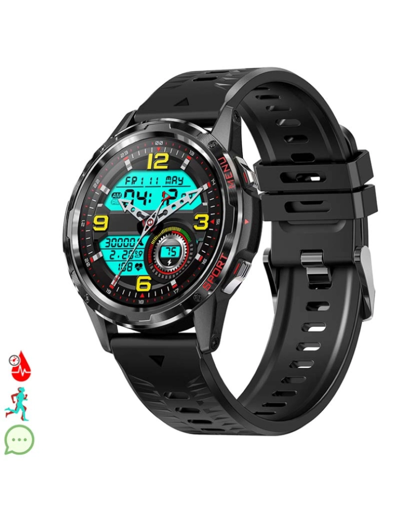 DAM - Smartwatch H70 Preto