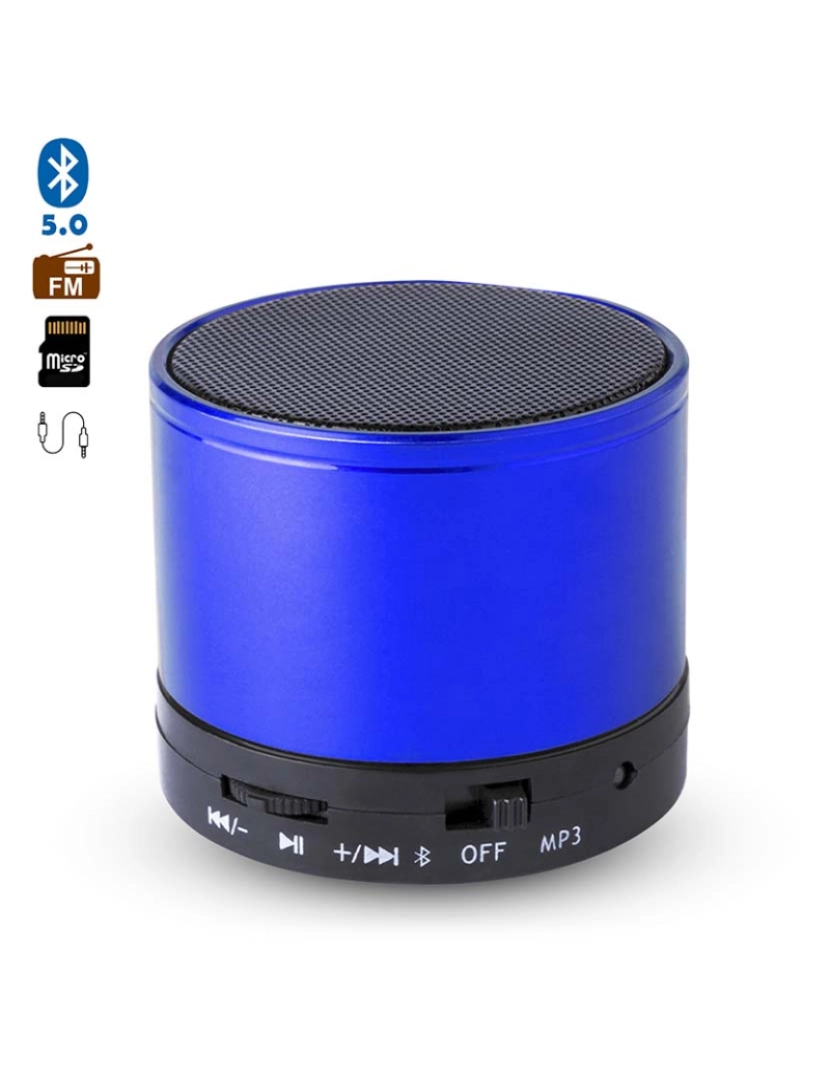 DAM - Caixa de som compacta Martins Bluetooth 3 Azul
