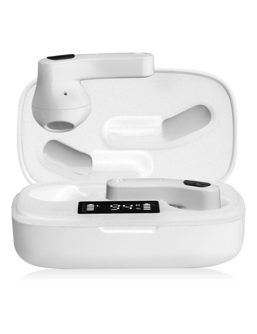 imagem de DAM. Fones de ouvido TWS H22T Bluetooth 5.1 com display de carregamento. Caixa de 300 mah + fones de ouvido com 30 mah.5