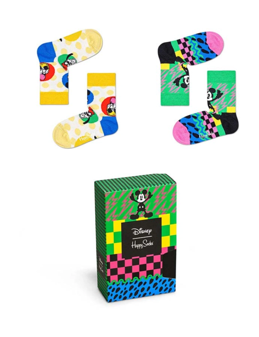 Happy Socks - Conjunto de 2 Packs de presente infantil Disney