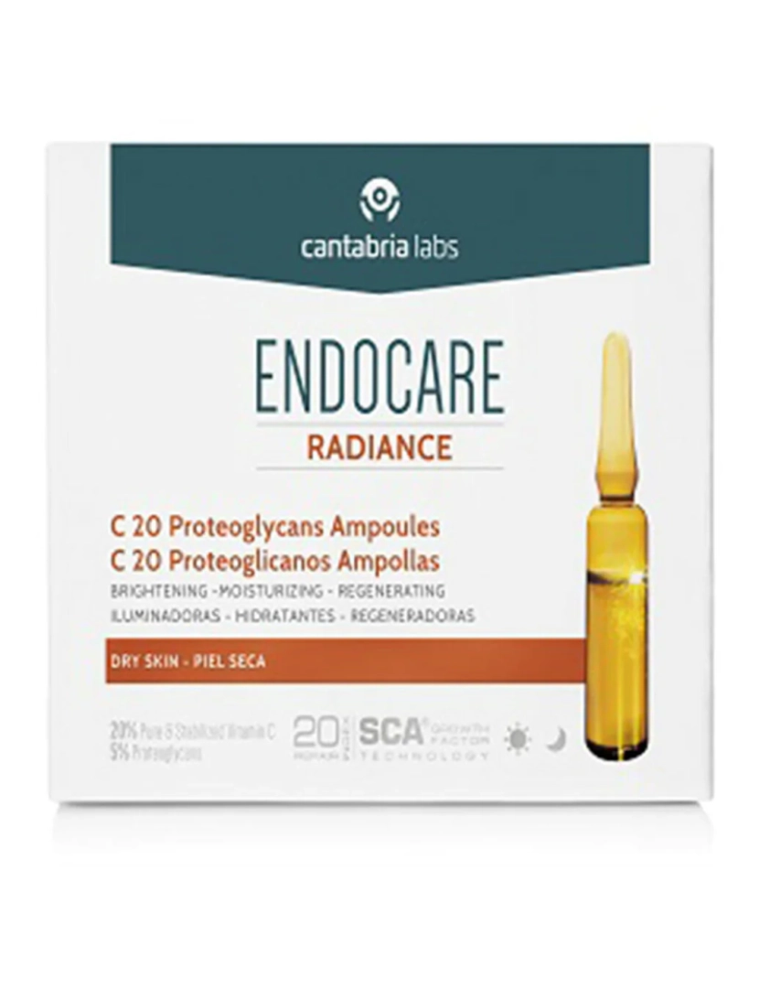 Endocare - Radiance C20 Proteoglicanos Sem Óleo Ampolas 30 X Endocare 2 ml