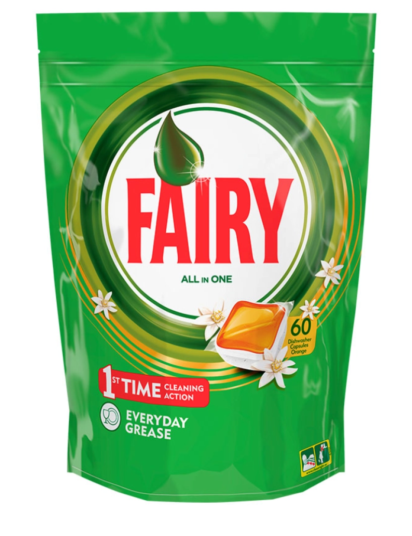 Fairy - Fairy Todo En 1 Naranja Lavavajillas Fairy 60 cápsulas