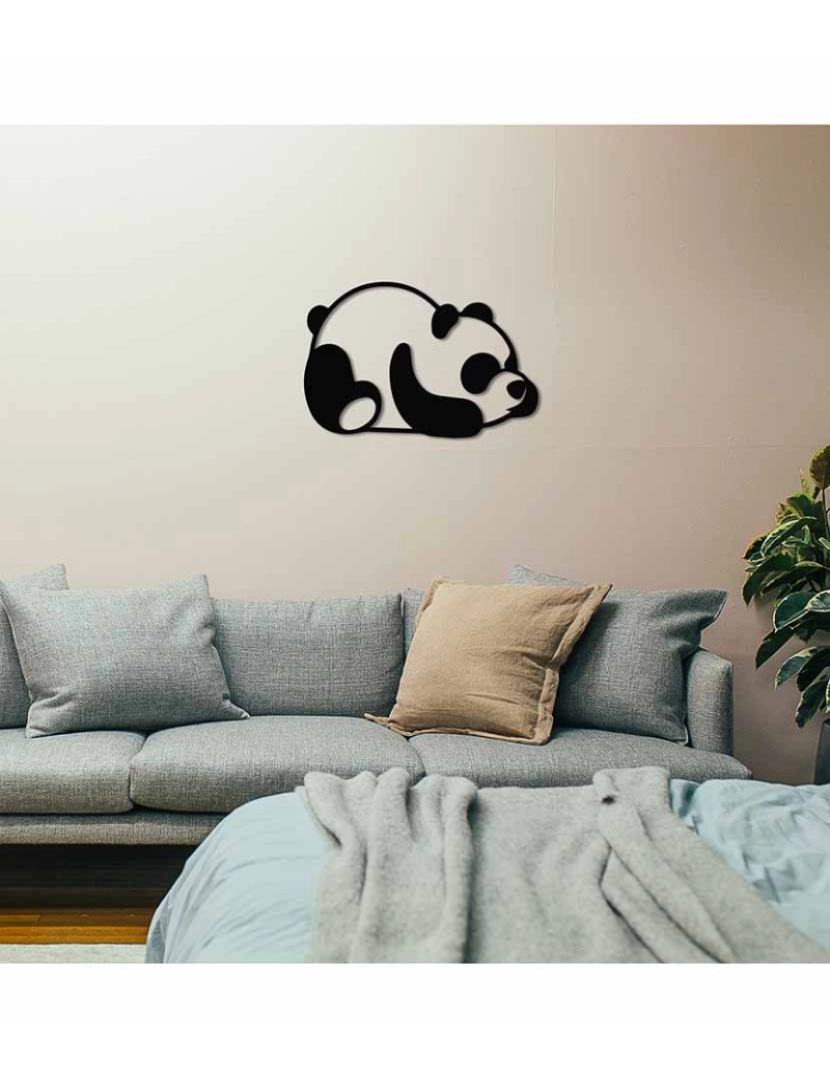 ASR - Decoração Parede Metal Panda