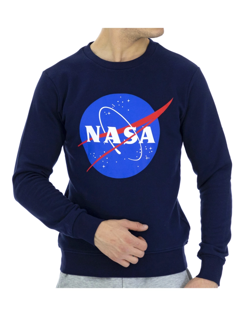 Nasa - Sweatshirt Homem Azul