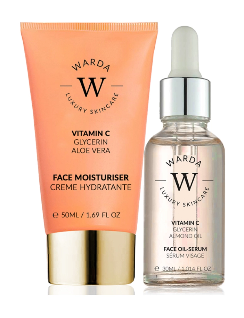 Warda Skincare - SKIN GLOW BOOST VITAMINA C HIDRATANTE 50m + VITAMIN C GLOW BOOST ÓLEO-SÉRUM 30ml