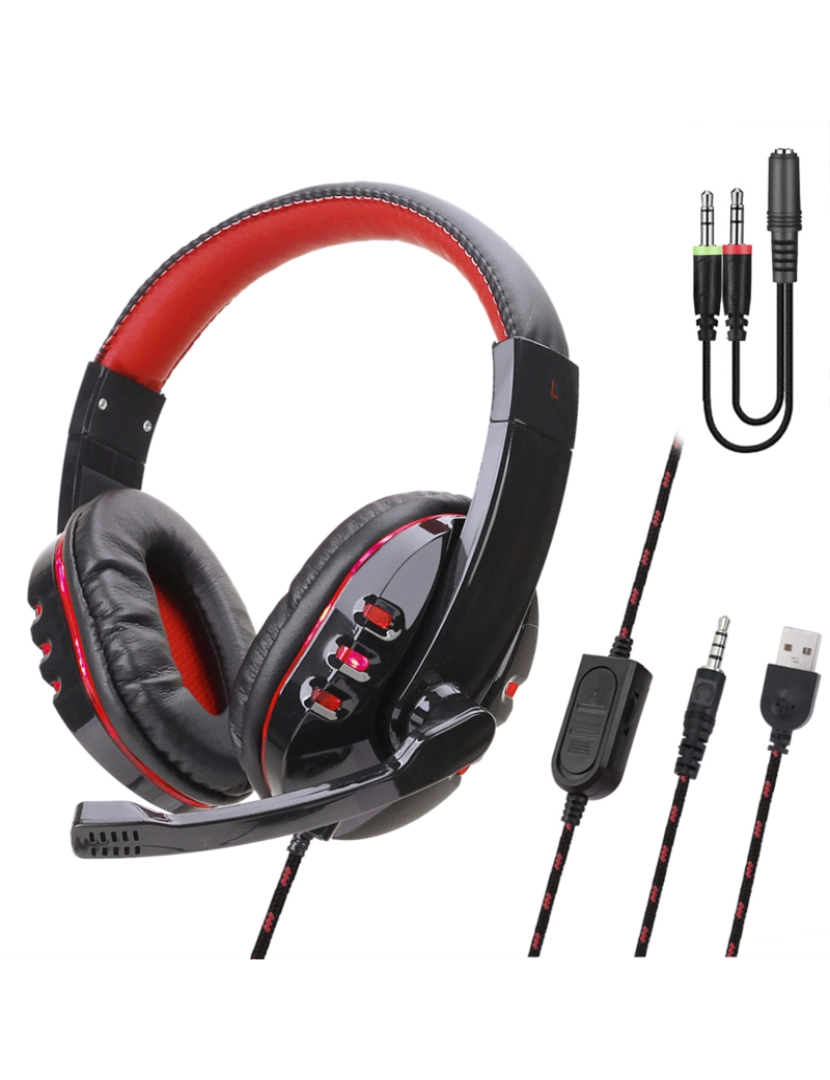 DAM - Headset  Vermelho