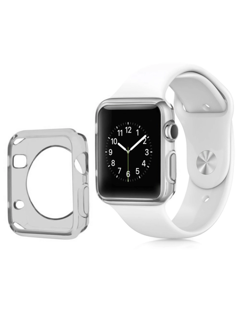 DAM - Capa de Silicone Apple Watch 38MM Cinza