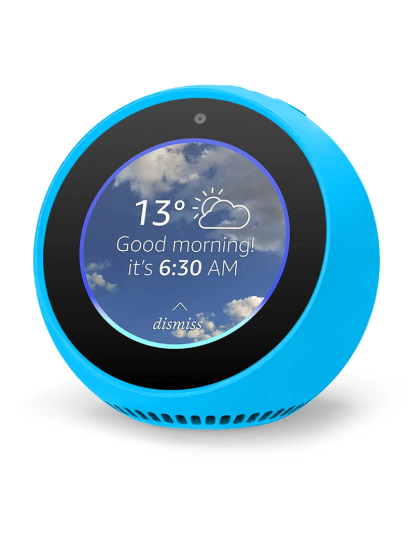 DAM - Capa de Silicone para Amazon Echo Spot Azul