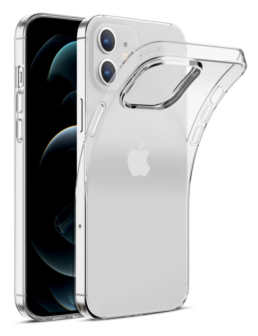 DAM - Capa de TPU transparente macia para iPhone 12 Mini Transparente