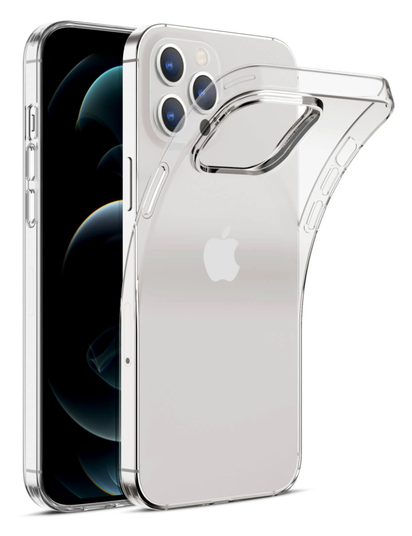 DAM - Capa de TPU transparente macia para iPhone 12 Pro Max Transparente