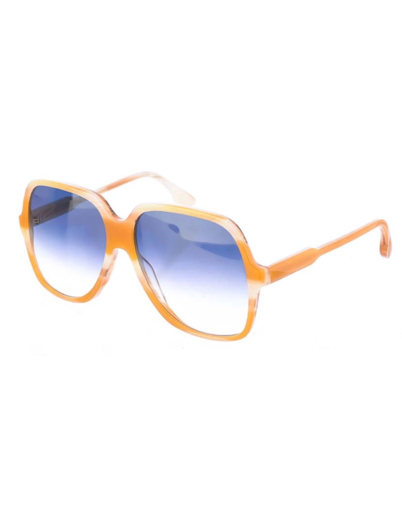 Victoria Beckham - Óculos de sol Retangulares Senhora Mármore Âmbar