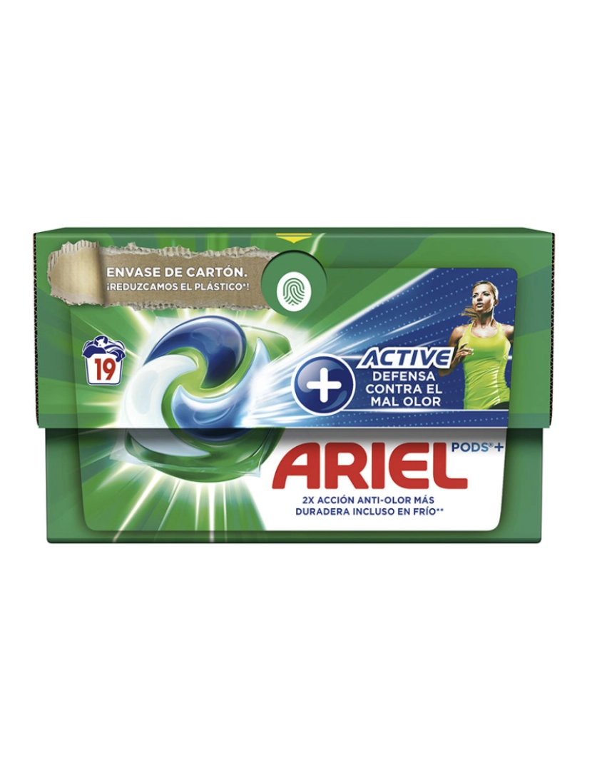 Ariel - Ariel Pods Odor Active Detergente 3 Em 1 Ariel 19 cápsulas