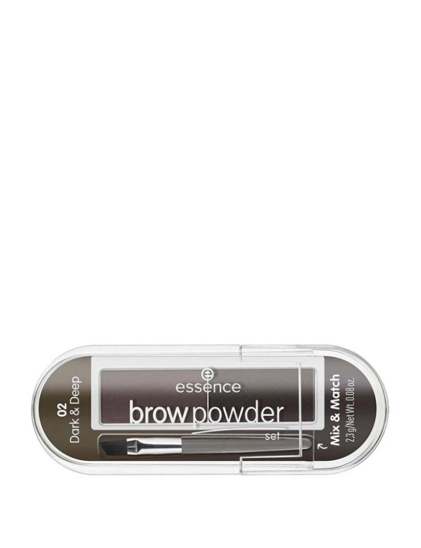 Essence - Brow Powder Polvos Para Sobrancelhas #02-Dark & Deep 2,3 Gr